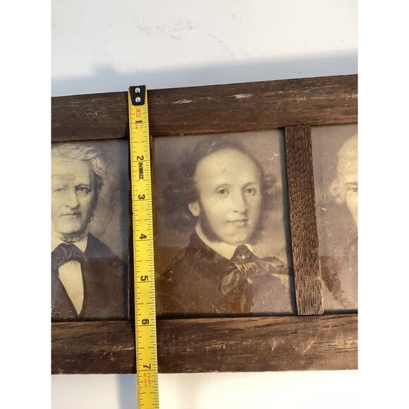 1890s Mozart Beethoven Liszt Wagner Lithograph Composers lot Framed vtg - Picture 5 of 6